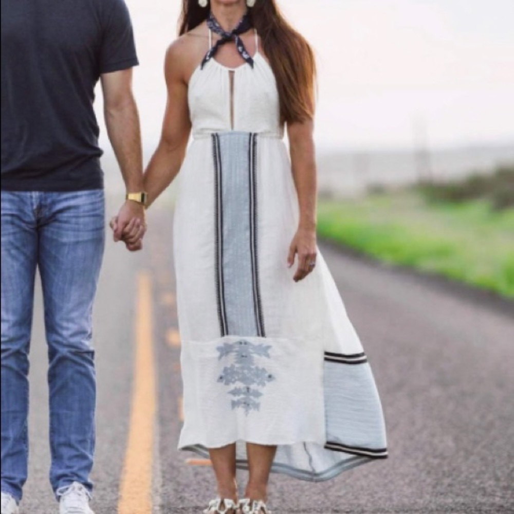 Free People Boho Linen Maxi